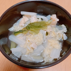 ほうれん草・白菜・油揚げの白だし煮